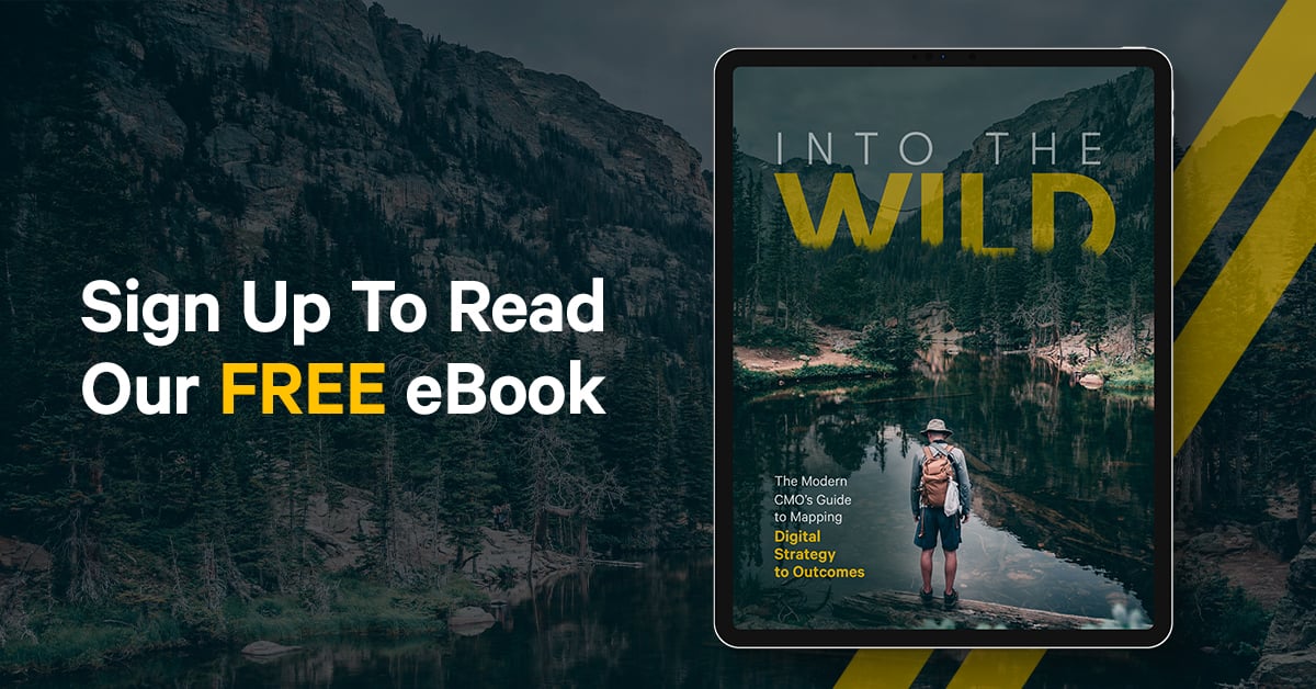 Into the Wild Ebook on iPad with texting reading "Swipe Up To Read Our Free eBook".